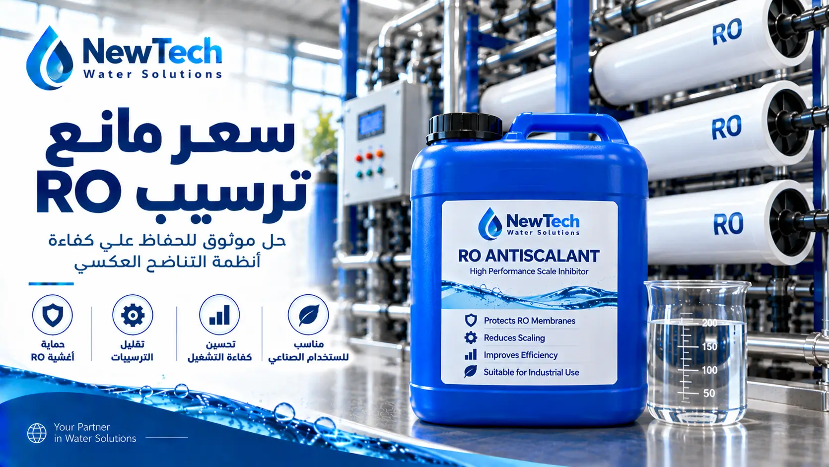 مانع ترسيب RO لمحطات معالجة المياه
