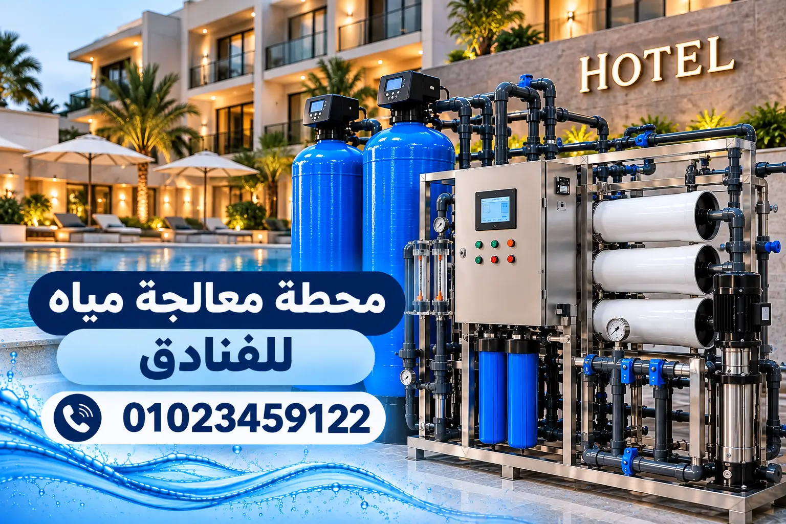 محطة معالجة مياه للفنادق