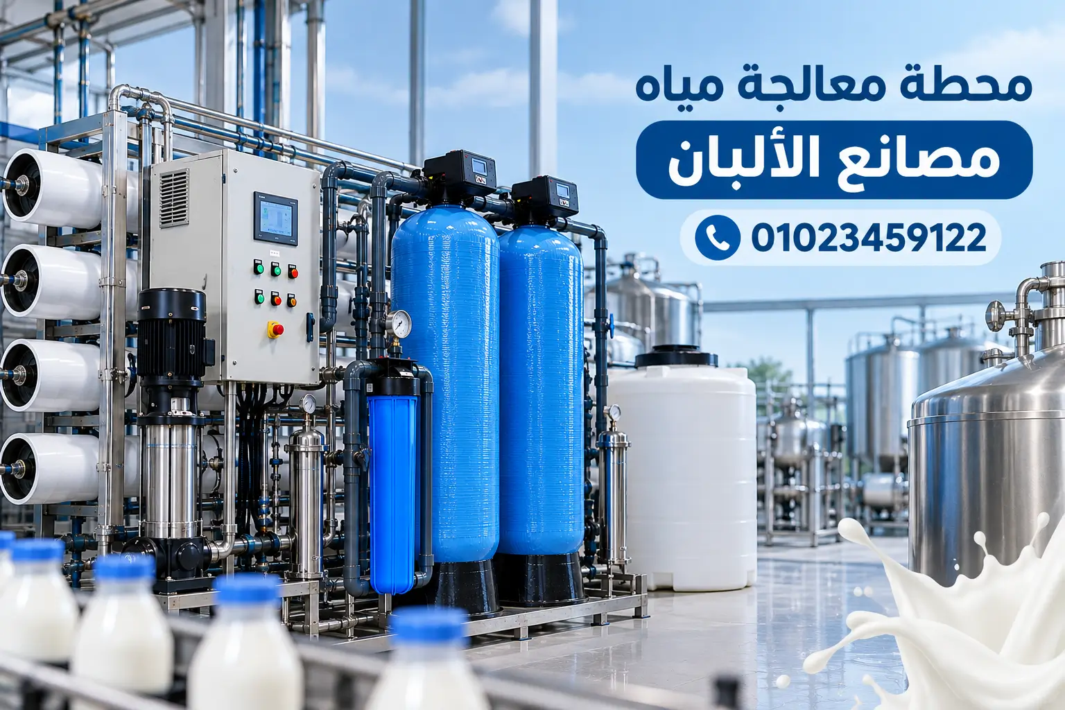 محطة معالجة مياه مصانع الألبان من نيوتيك