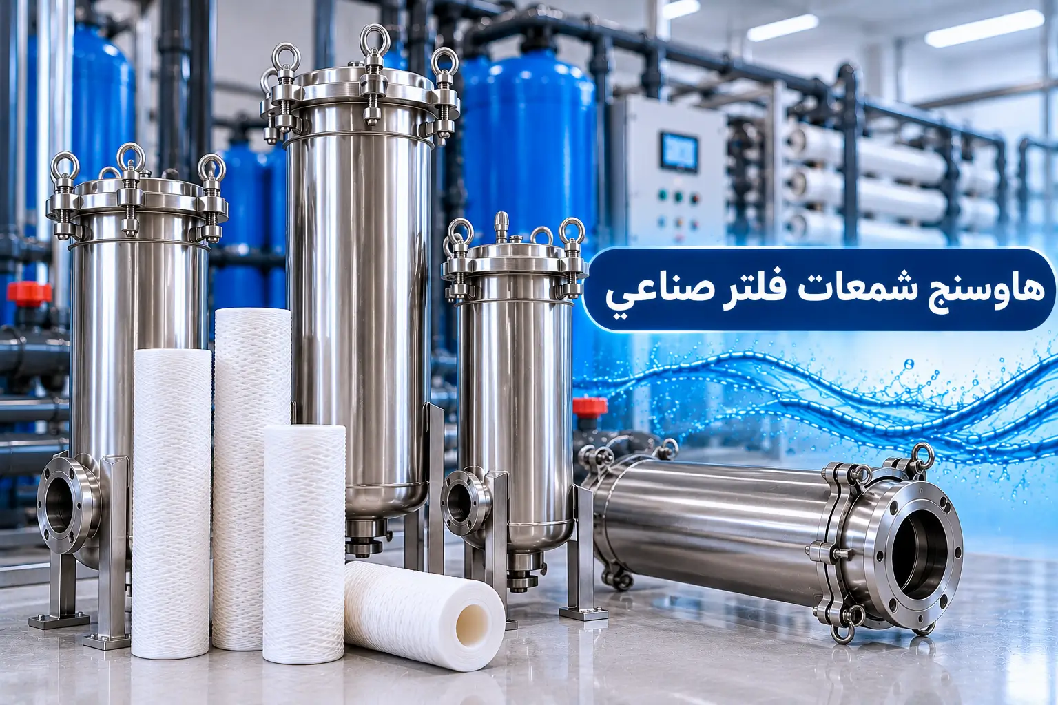هاوسنج فلتر صناعي لمحطات المياه