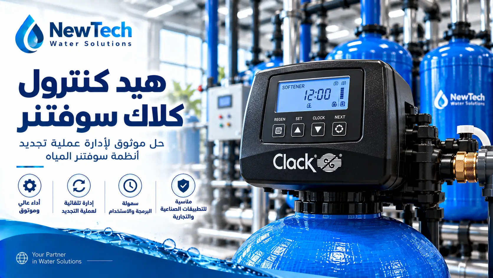 صمام كنترول كلاك للسوفتنر