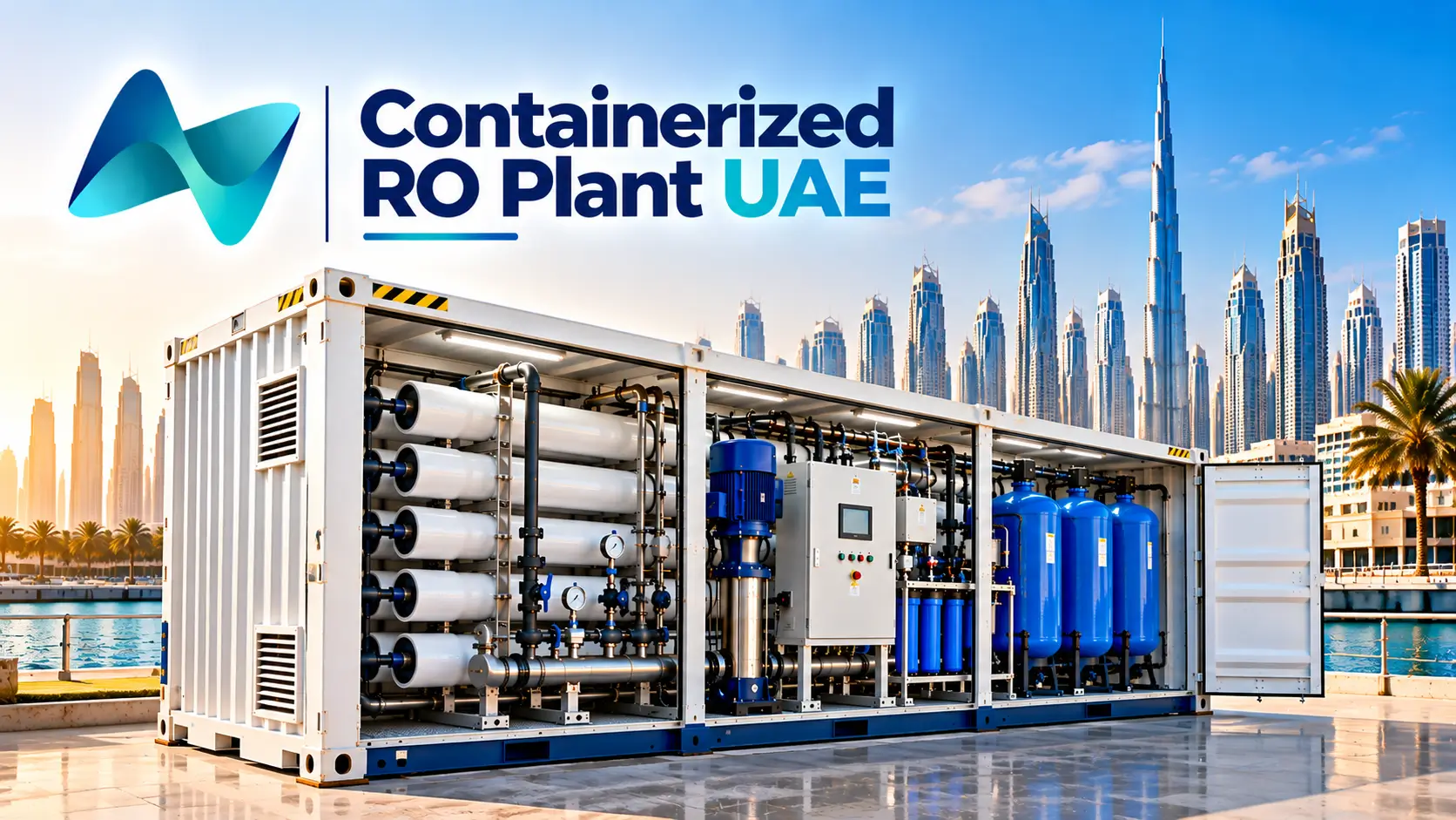Modular reverse osmosis plant UAE with industrial membrane filtration and water treatment equipment