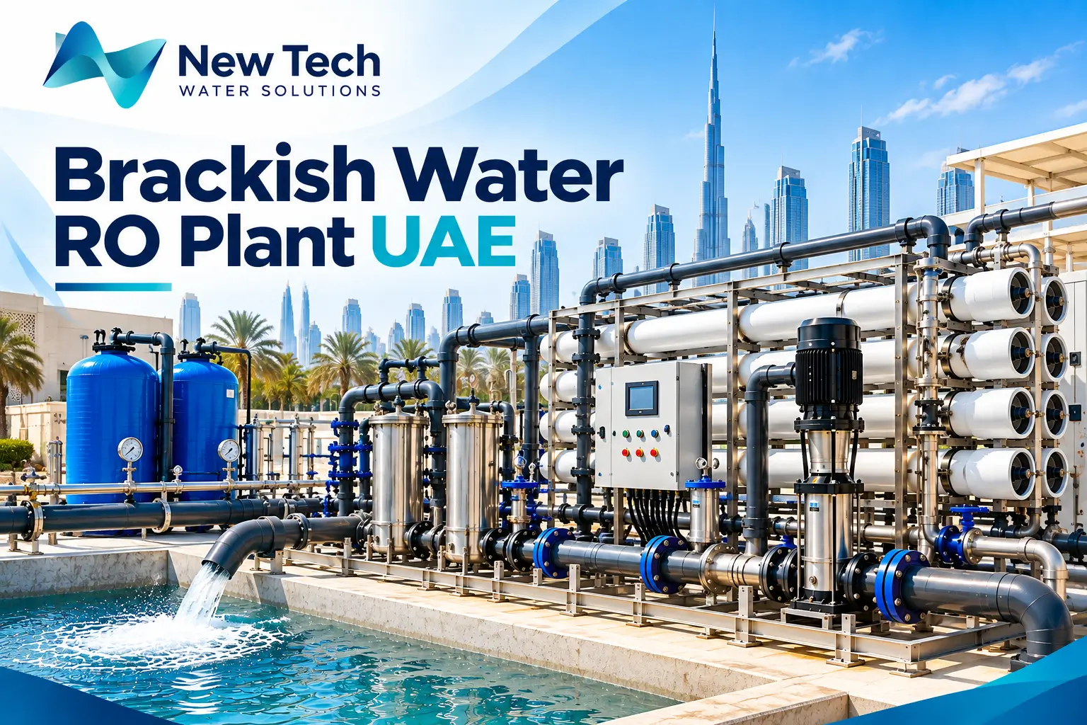 Groundwater desalination plant UAE using brackish water reverse osmosis equipment
