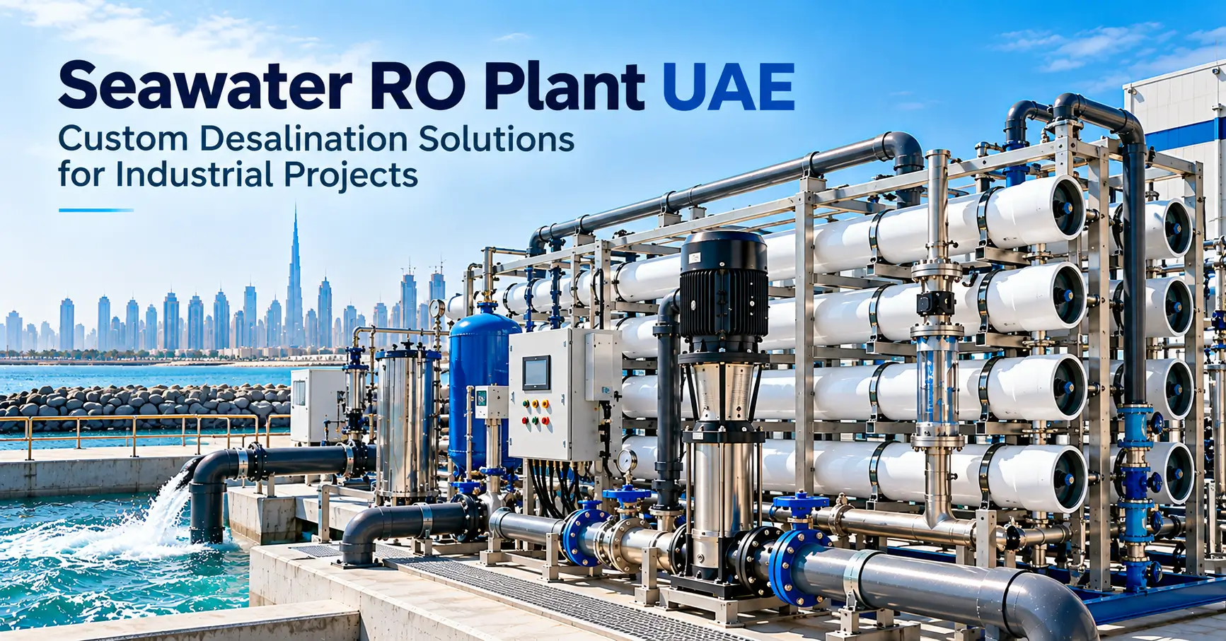 High-pressure pumps and RO membranes for seawater desalination