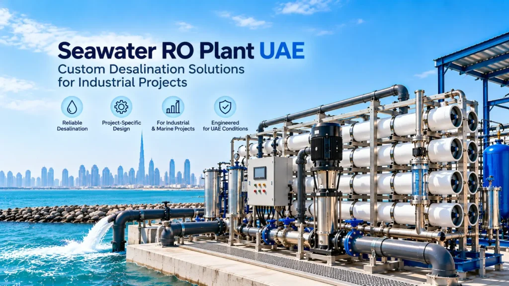 Seawater RO plant UAE for industrial desalination projects
